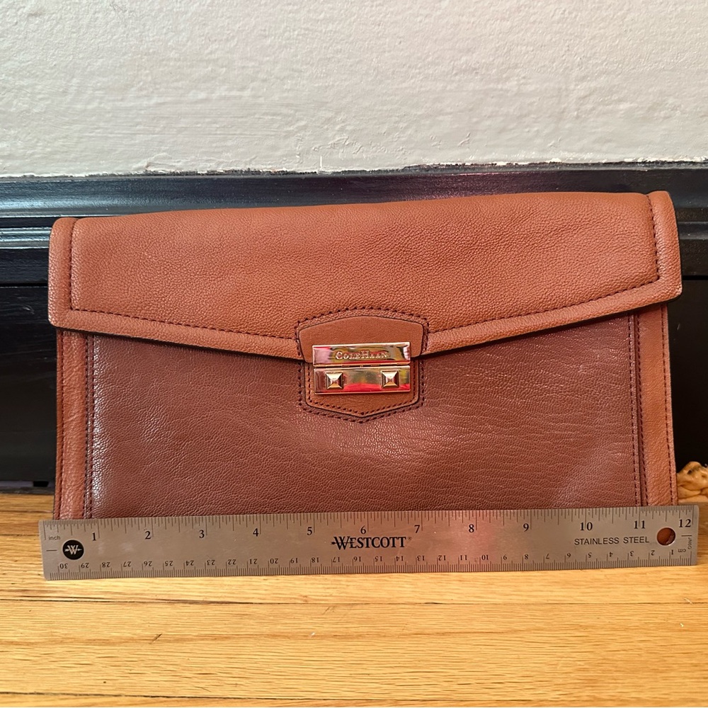 Cole Haan Brown Leather Clutch